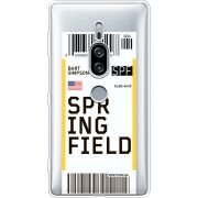 Прозрачный чехол Uprint Sony Xperia XZ2 Premium H8166 Ticket Springfield