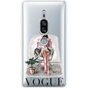 Прозрачный чехол Uprint Sony Xperia XZ2 Premium H8166 VOGUE
