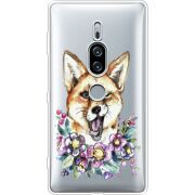 Прозрачный чехол Uprint Sony Xperia XZ2 Premium H8166 Winking Fox