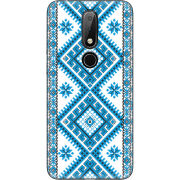 Чехол Uprint Nokia 6.1 Plus Блакитний Орнамент