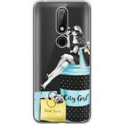 Прозрачный чехол Uprint Nokia 6.1 Plus City Girl