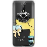 Прозрачный чехол Uprint Nokia 6.1 Plus Fashion Pug