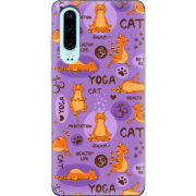 Чехол Uprint Huawei P30 Yoga Cat