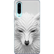 Чехол Uprint Huawei P30 White Wolf