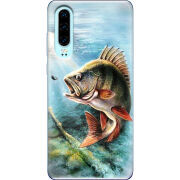 Чехол Uprint Huawei P30 Полосатый Бандит