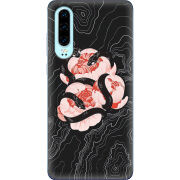 Чехол Uprint Huawei P30 Snake Rose