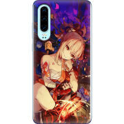 Чехол Uprint Huawei P30 Genshin Ёимия с огоньком