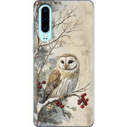 Чехол Uprint Huawei P30 Christmas Owl