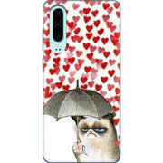 Чехол Uprint Huawei P30 Raining Hearts