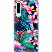 Чехол Uprint Huawei P30 flowers in the tropics