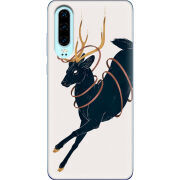 Чехол Uprint Huawei P30 Black Deer