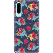 Чехол Uprint Huawei P30 Flying Elephants