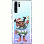 Прозрачный чехол Uprint Huawei P30 Pro Christmas Deer with Snow