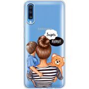 Прозрачный чехол Uprint Samsung A705 Galaxy A70 Super Mama and Son