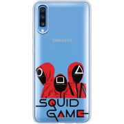 Прозрачный чехол Uprint Samsung A705 Galaxy A70 siquid game люди в красном