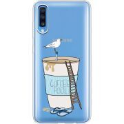 Прозрачный чехол Uprint Samsung A705 Galaxy A70 Segull in Cofee Pool