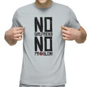 Футболка с принтом светло серая 