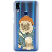 Прозрачный чехол Uprint Meizu Note 9 Dog Coffeeman