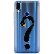 Прозрачный чехол Uprint Meizu Note 9 Swan question