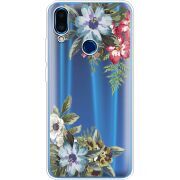 Прозрачный чехол Uprint Meizu Note 9 Floral