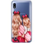 Прозрачный чехол Uprint Samsung A105 Galaxy A10 Mouse Girls