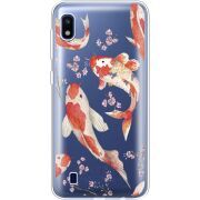 Прозрачный чехол Uprint Samsung A105 Galaxy A10 Japanese Koi Fish
