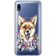 Прозрачный чехол Uprint Samsung A105 Galaxy A10 Winking Fox