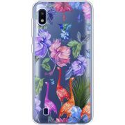 Прозрачный чехол Uprint Samsung A105 Galaxy A10 Flamingo