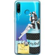 Прозрачный чехол Uprint Huawei P30 Lite City Girl