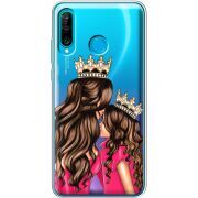 Прозрачный чехол Uprint Huawei P30 Lite Queen and Princess