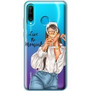 Прозрачный чехол Uprint Huawei P30 Lite Live The Moment