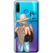 Прозрачный чехол Uprint Huawei P30 Lite Follow Your Dreams