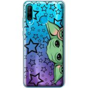 Прозрачный чехол Uprint Huawei P30 Lite Baby Yoda