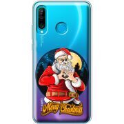 Прозрачный чехол Uprint Huawei P30 Lite Cool Santa