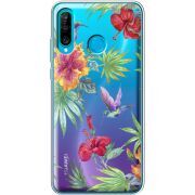 Прозрачный чехол Uprint Huawei P30 Lite Tropical