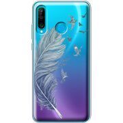 Прозрачный чехол Uprint Huawei P30 Lite Feather