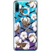 Прозрачный чехол Uprint Huawei P30 Lite Cotton flowers