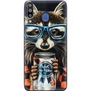 Чехол Uprint Samsung M305 Galaxy M30 Енот с банкой