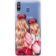 Прозрачный чехол Uprint Samsung M305 Galaxy M30 Mouse Girls