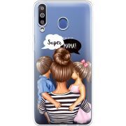 Прозрачный чехол Uprint Samsung M305 Galaxy M30 Super Mama