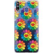 Прозрачный чехол Uprint Samsung M305 Galaxy M30 Hippie Flowers