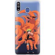 Прозрачный чехол Uprint Samsung M305 Galaxy M30 Naruto and Kurama