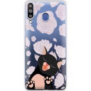 Прозрачный чехол Uprint Samsung M305 Galaxy M30 Meow