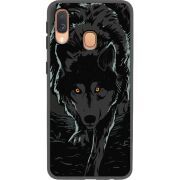 Черный чехол Uprint Samsung A405 Galaxy A40 Wolf
