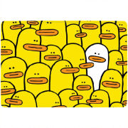 Обложка для паспорта с рисунком Yellow Ducklings