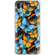 Прозрачный чехол Uprint Huawei Y9 2019 Butterfly Morpho