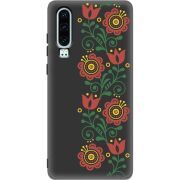 Черный чехол Uprint Huawei P30 Ethno