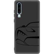 Черный чехол Uprint Huawei P30 Sportcar