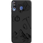 Черный чехол Uprint Samsung M305 Galaxy M30 Mountains