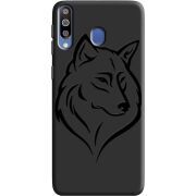 Черный чехол Uprint Samsung M305 Galaxy M30 Wolf